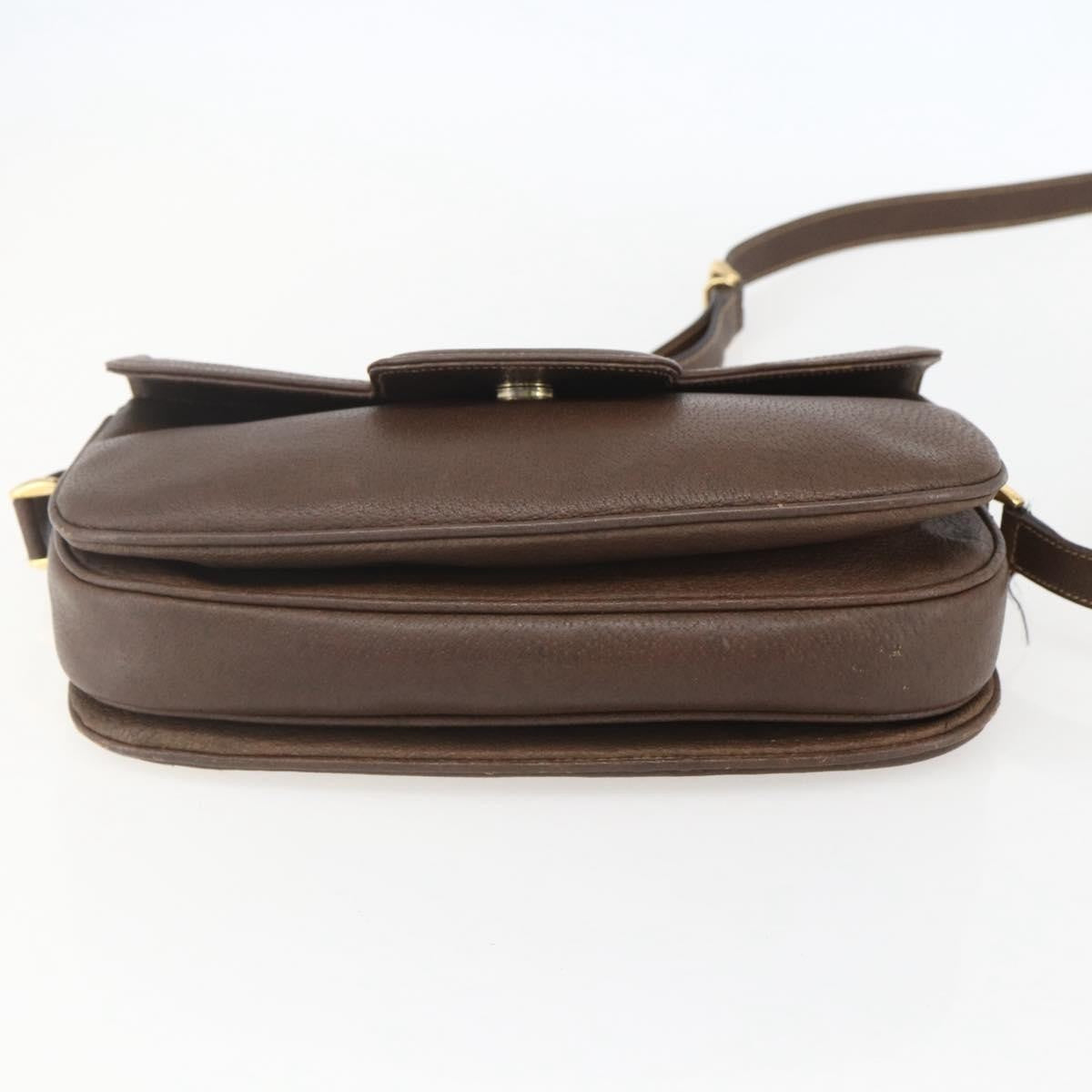 Gucci Vintage Shoulder Bag Leather, BROWN, LEATHER, Shoulder bag