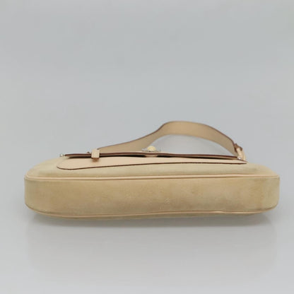 Salvatore Ferragamo Gancini Shoulder Bag Suede, BEIGE, SUEDE, Shoulder bag