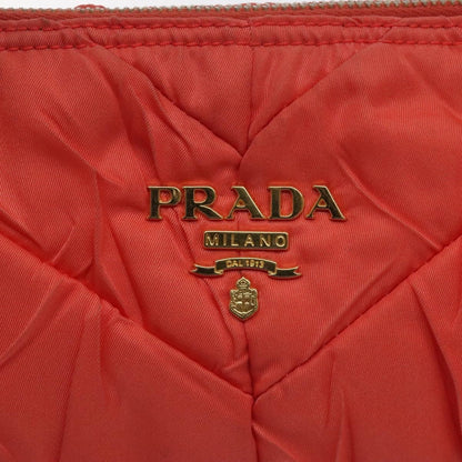 Prada Vintage Zip Handbag Tessuto, ORANGE, NYLON, Handbag