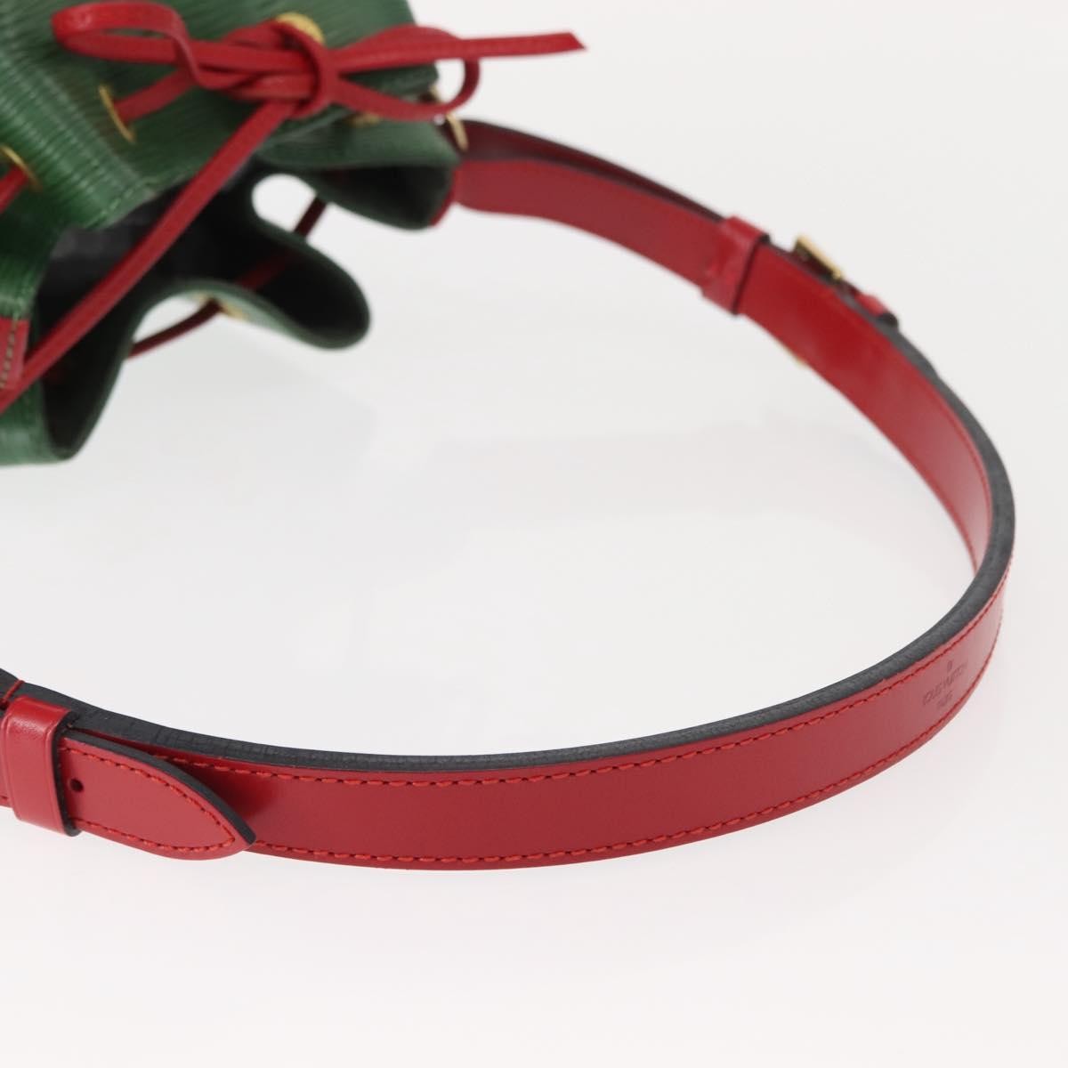 Louis Vuitton Bicolor Petit Noe Handbag Epi Leather, GREEN, LEATHER, Shoulder bag