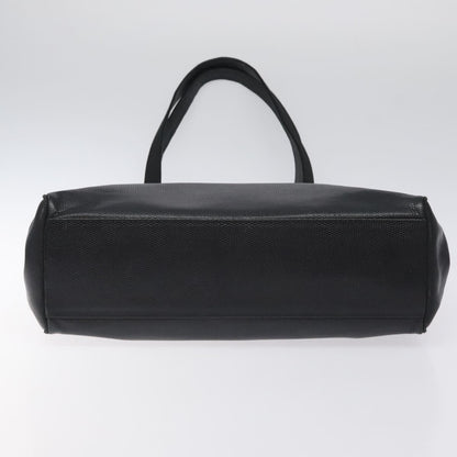 Salvatore Ferragamo Vintage Vara Bow Tote Lizard Embossed Leather, BLACK, LEATHER, Tote bag