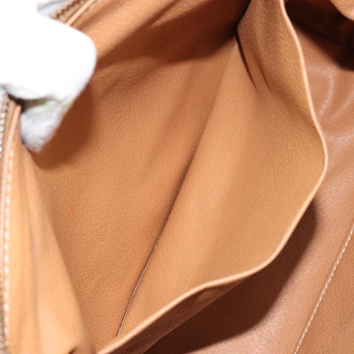 Celine C Macadam Pouch Canvas, BROWN, PVC, Clutche & pouche