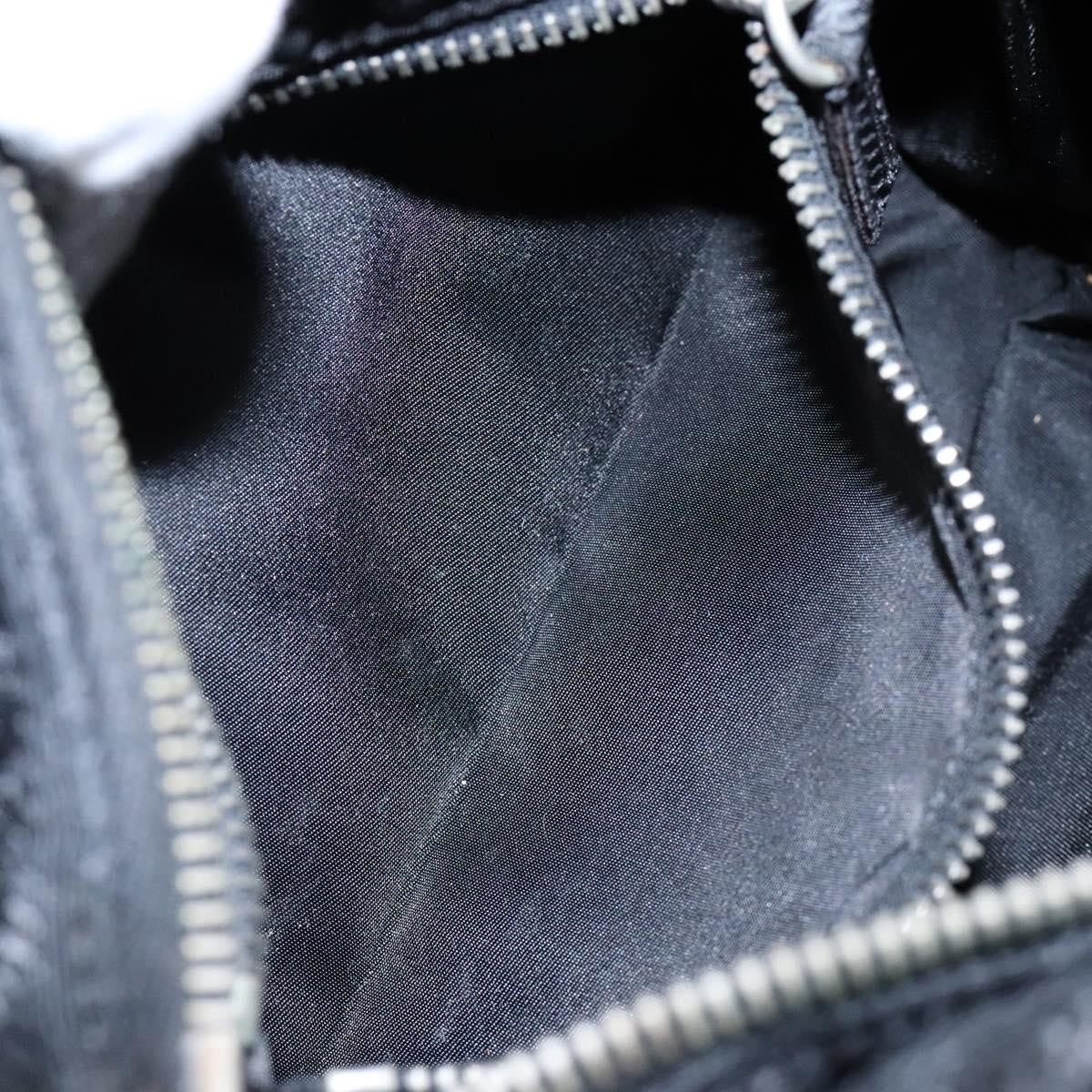 Prada Vintage Zip Handbag Tessuto, BLACK, NYLON, Handbag