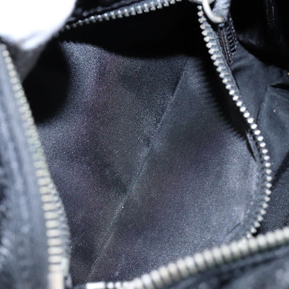 Prada Vintage Zip Handbag Tessuto, BLACK, NYLON, Handbag
