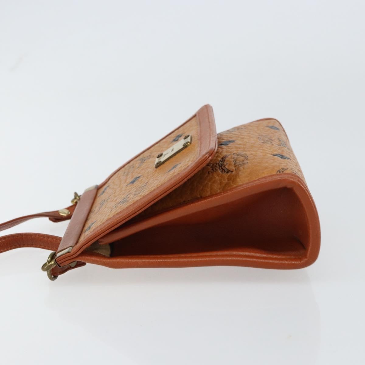 MCM Visetos Shoulder bag Canvas and Leather, BROWN, CANVAS, Shoulder bag