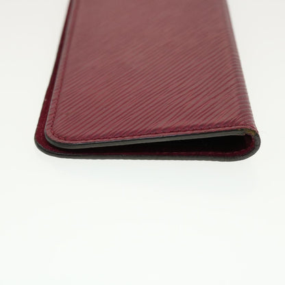 Louis Vuitton iPhone X / XS Folio Epi Leather, BURGUNDY, LEATHER, Tech accessory