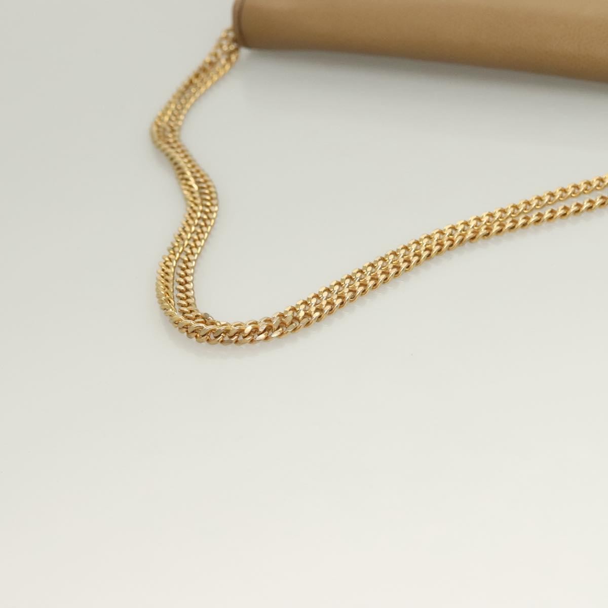 Christian Dior Vintage Honeycomb chain Canvas, BEIGE, LEATHER, Shoulder bag