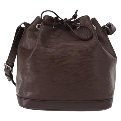 Louis Vuitton Petit Noe Handbag Epi Leather, BROWN, LEATHER, Shoulder bag