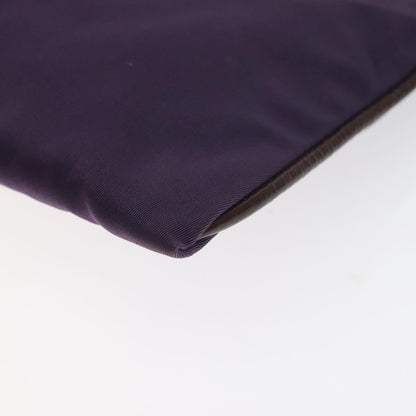 Prada Zip Pouch Tessuto, PURPLE, NYLON, Clutche & pouche