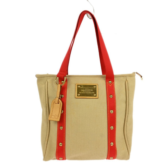 Louis Vuitton Antigua Tote Canvas, BEIGE, CANVAS, Tote bag