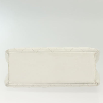 Chanel Vintage Wood Chain CC Tote Leather, RED, LEATHER, Shoulder bag