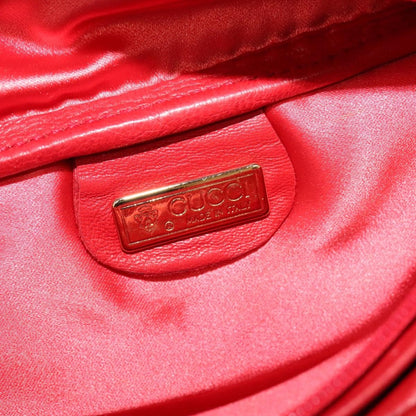 Gucci Waist Bag Leather, RED, LEATHER, Shoulder bag