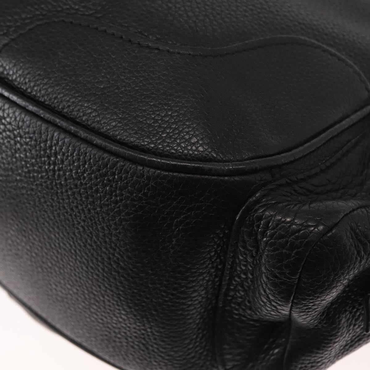 Prada Side Pocket Hobo Vitello Daino, BLACK, LEATHER, Shoulder bag