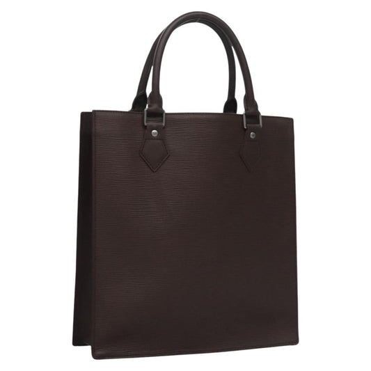 Louis Vuitton Sac Plat Bag Epi Leather, BROWN, LEATHER, Handbag