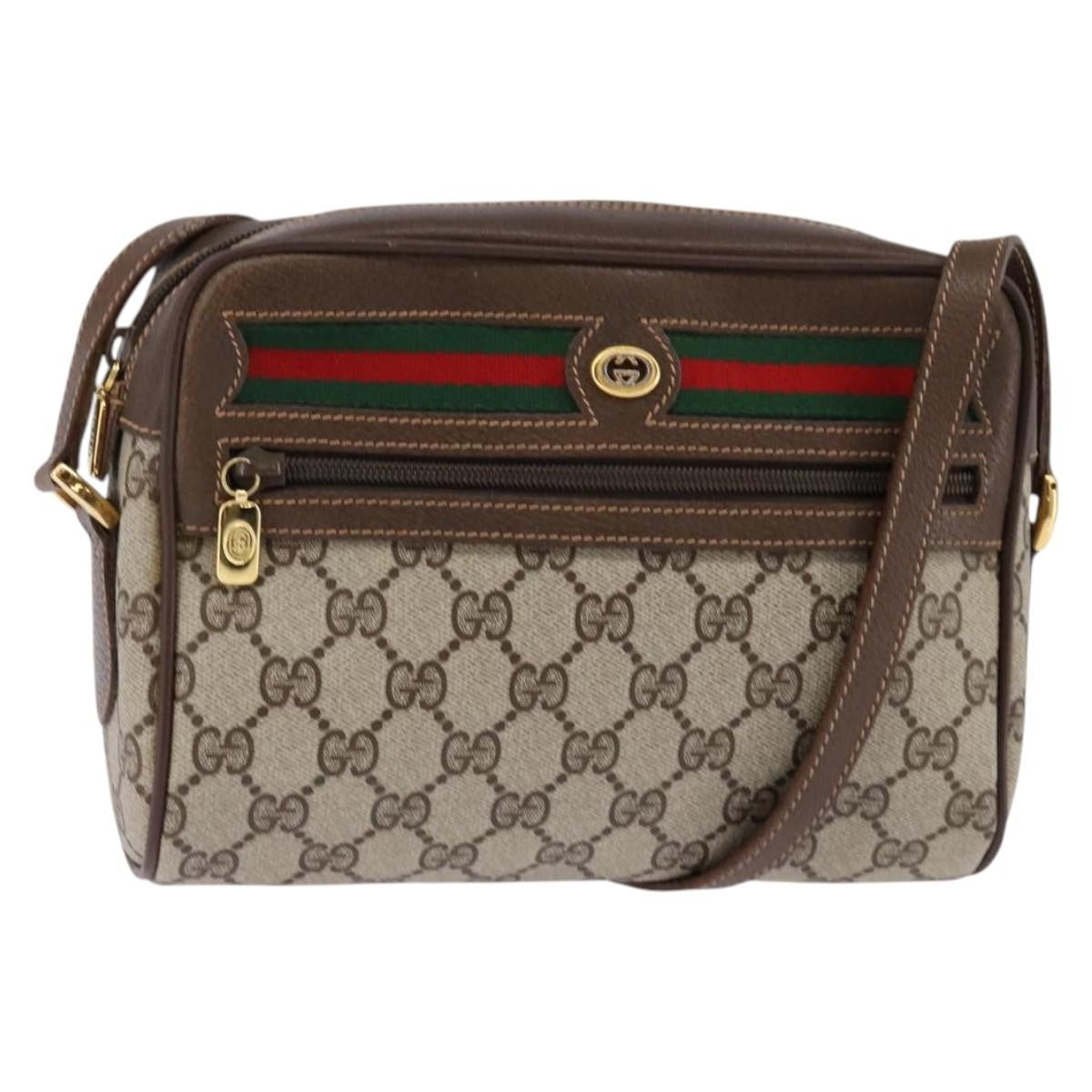 Gucci Ophidia Shoulder Bag GG Canvas, BEIGE, CANVAS, Shoulder bag