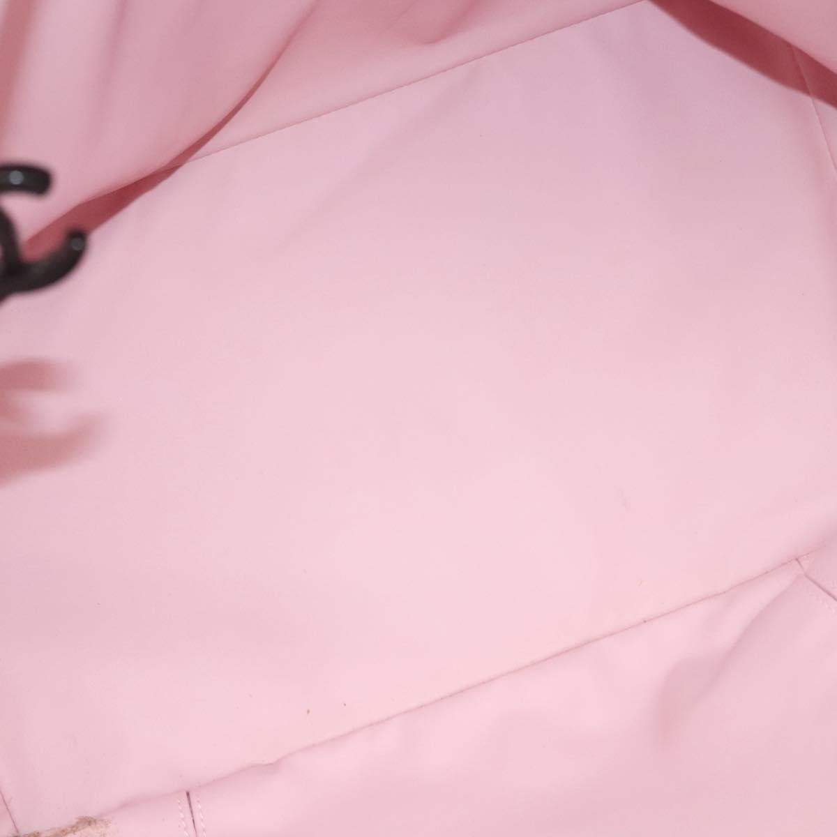 Chanel Biarritz Tote Quilted Canvas, PINK, CANVAS, Tote bag