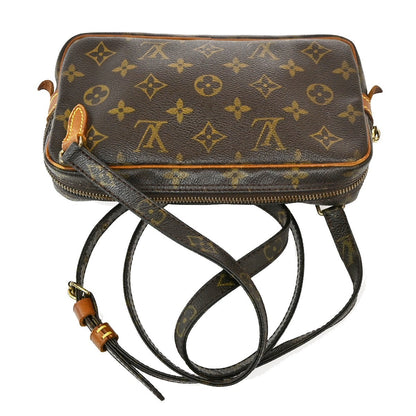 Louis Vuitton Pochette Marly Bandouliere Bag Monogram Canvas, BROWN, CANVAS, Shoulder bag