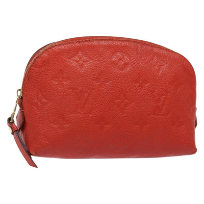 Louis Vuitton Cosmetic Pouch Monogram Empreinte Leather, RED, LEATHER, Toiletry Case