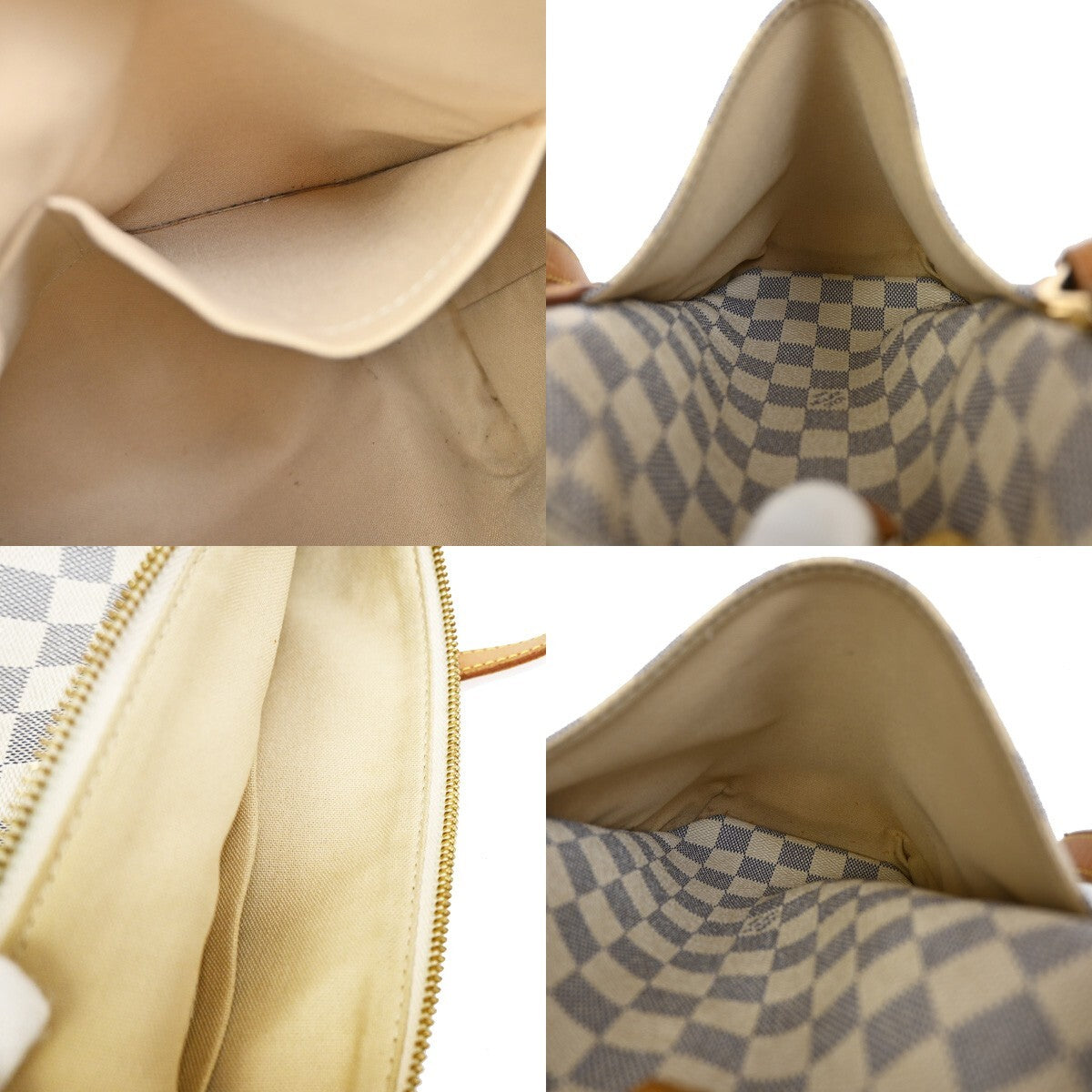 Louis Vuitton Totally Handbag Damier, WHITE, CANVAS, Shoulder bag