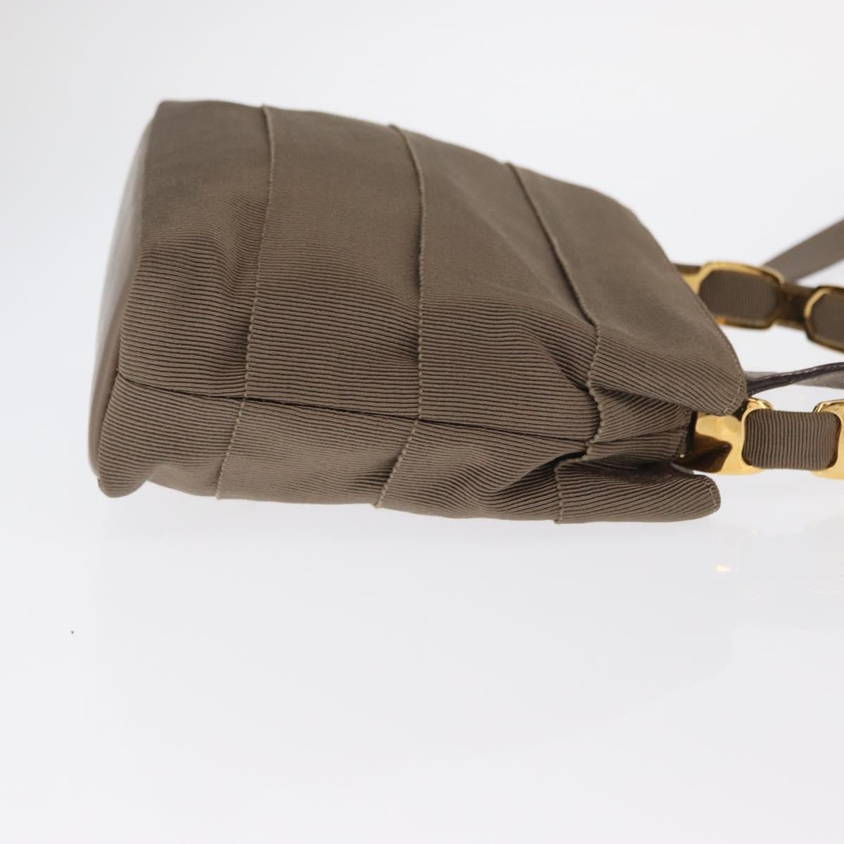 Salvatore Ferragamo Vala Handbag Canvas, BEIGE, CANVAS, Handbag