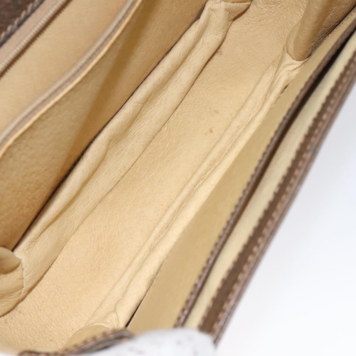 Gucci Vintage Handbag Leather, BROWN, LEATHER, Handbag