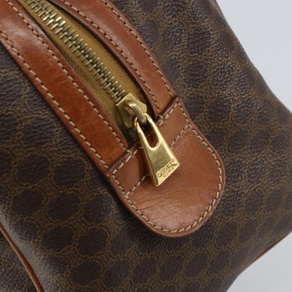 Celine Vintage Macadam Boston bag Canvas, BROWN, CANVAS, Handbag