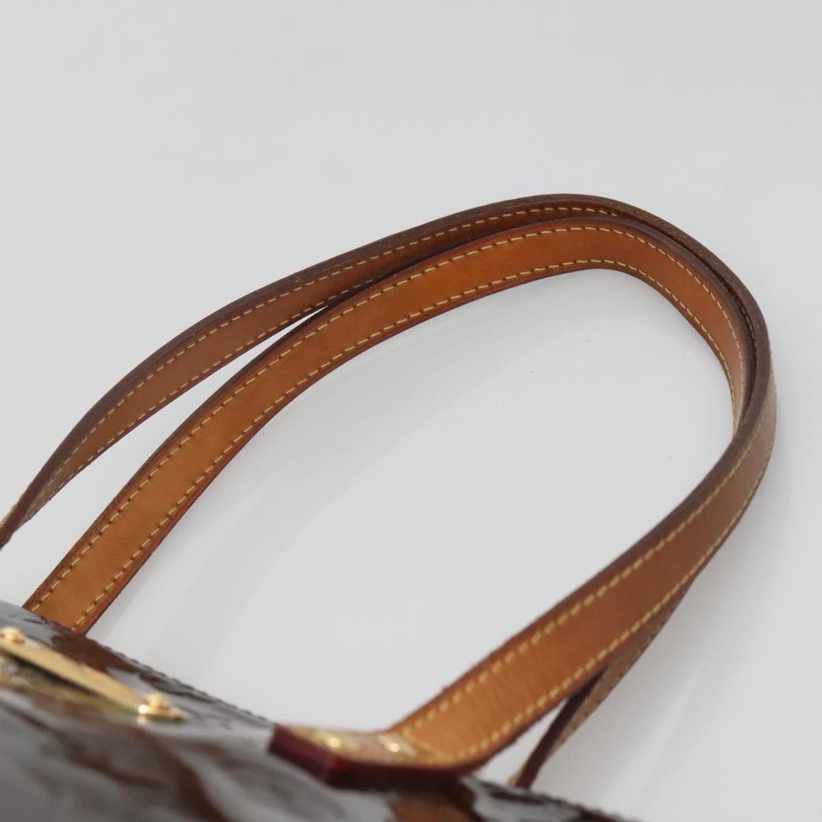 Louis Vuitton Bellevue Handbag Monogram Vernis, BURGUNDY, PATENT_LEATHER, Tote bag