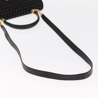 Bally Vintage Handbag Leather, BLACK, LEATHER, Handbag