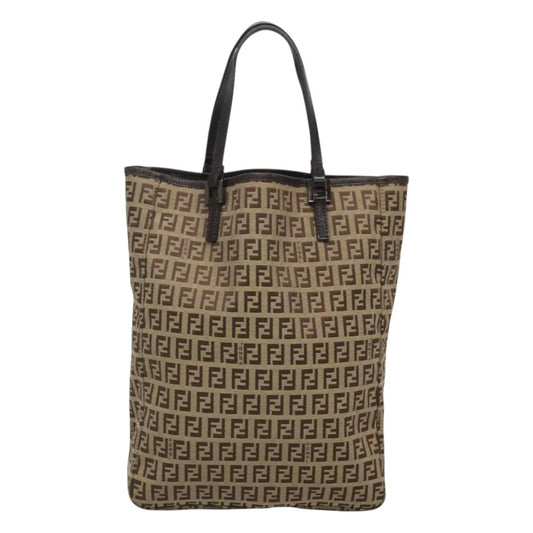 Fendi Zucca Tote bag Canvas, BEIGE, CANVAS, Tote bag