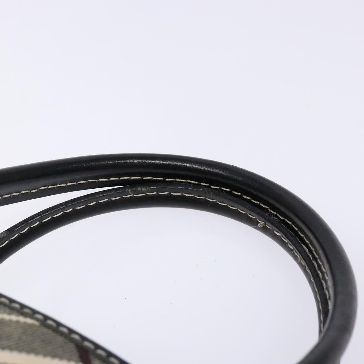 Burberry Belted handle handbag Nova check canvas, BLACK, CANVAS, Handbag