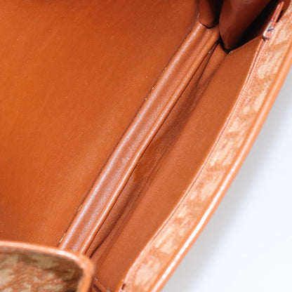 Christian Dior Vintage Trotter Shoulder Bag Canvas, BROWN, CANVAS, Shoulder bag