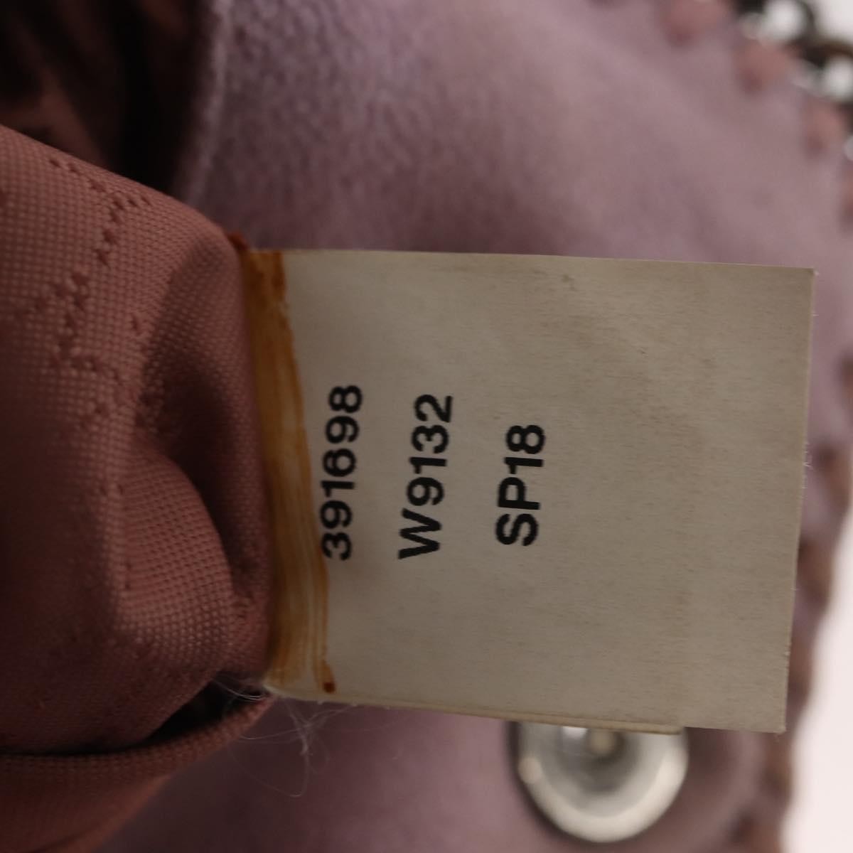 Stella McCartney Falabella Fold Over Crossbody Bag Suede, PINK, SUEDE, Crossbody bag