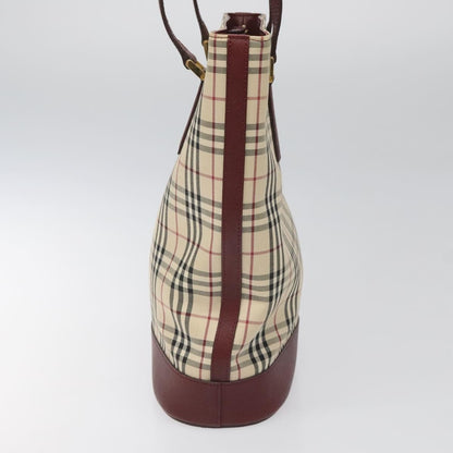 Burberry Nova Check Tote Canvas and Leather, BEIGE, CANVAS, Tote bag