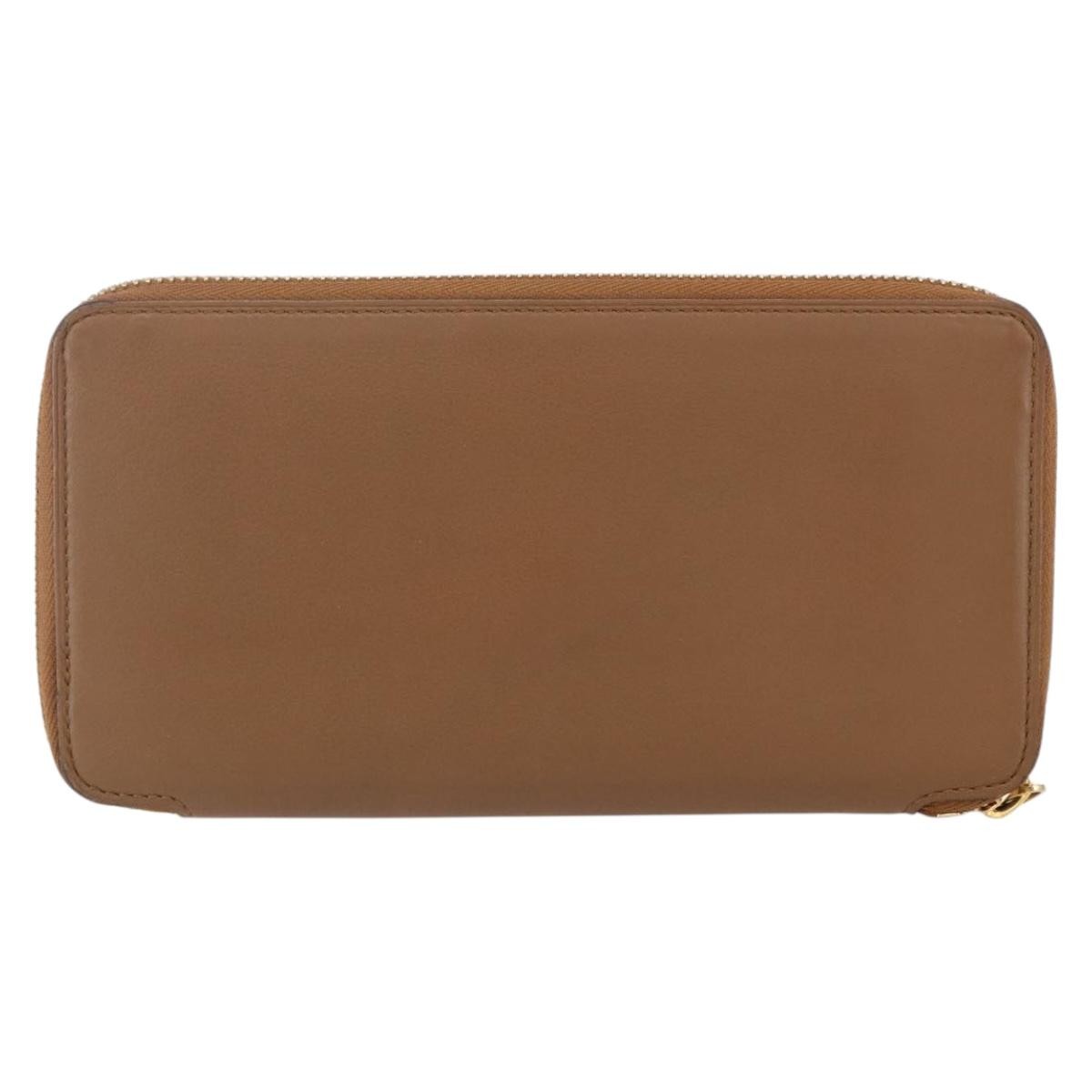 Louis Vuitton Zippy wallet Leather, BROWN, LEATHER, Wallets