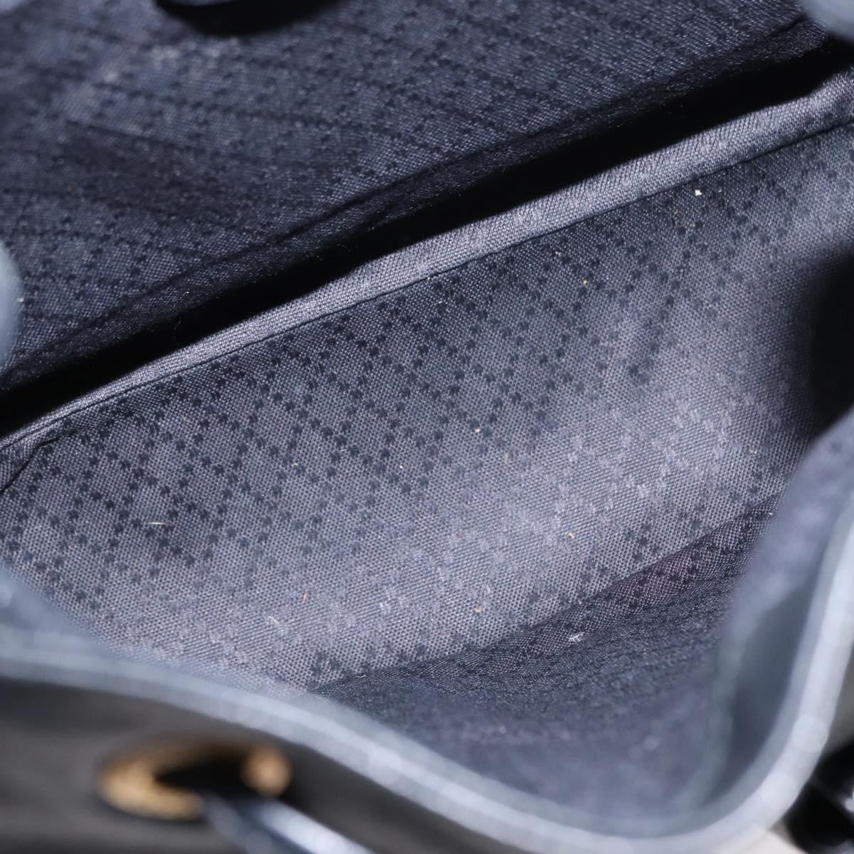 Gucci Vintage Bamboo Backpack Leather, BLACK, LEATHER, Backpack