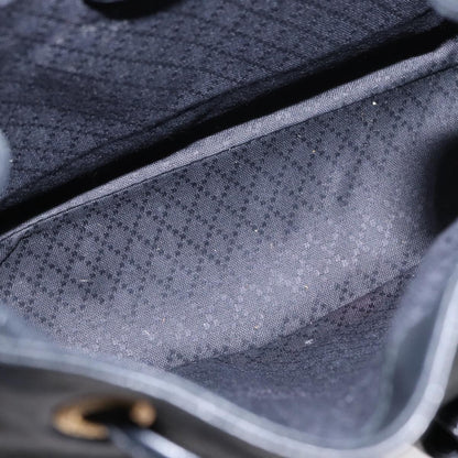 Gucci Vintage Bamboo Backpack Leather, BLACK, LEATHER, Backpack