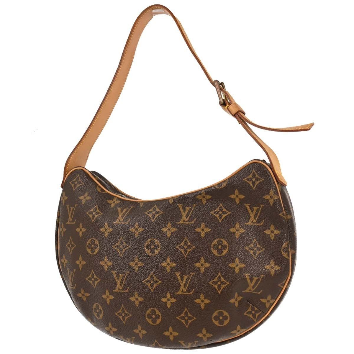 Louis Vuitton Croissant Handbag Monogram Canvas, BROWN, CANVAS, Handbag