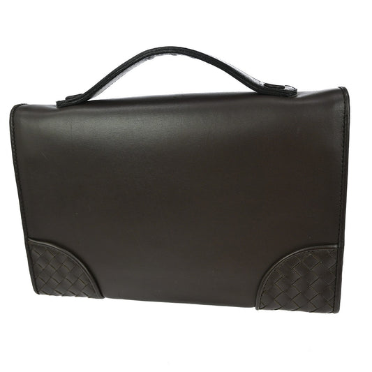 Bottega Veneta Intrecciato Handbag Leather, BROWN, LEATHER, Handbag