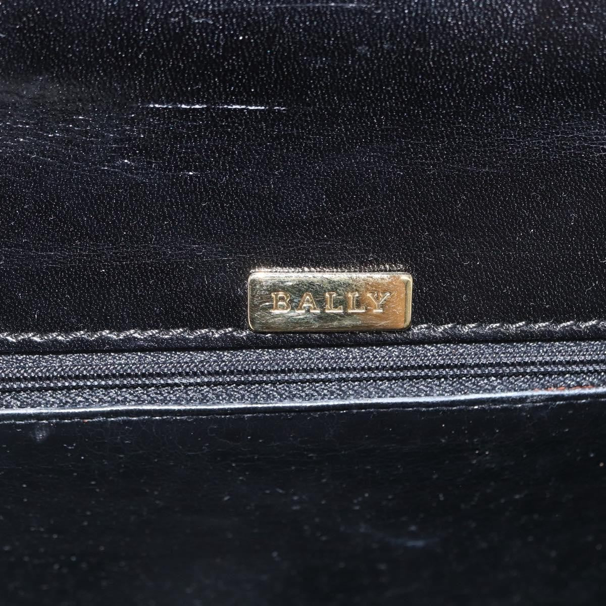 Bally Vintage Handbag Leather, BLACK, LEATHER, Handbag