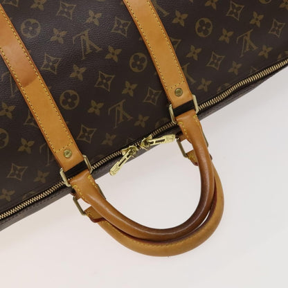 Louis Vuitton Keepall Bag Monogram Canvas, BROWN, CANVAS, Travel bag