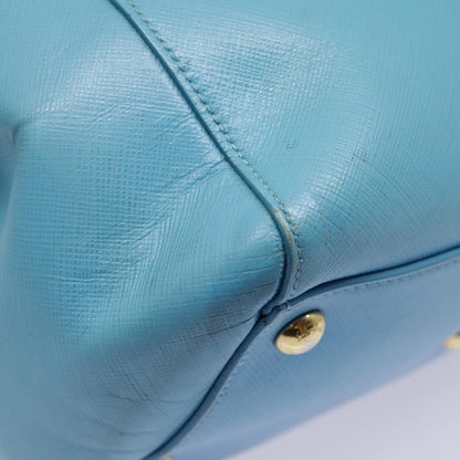 Salvatore Ferragamo Vara Bow Chain Tote Leather, BLUE, LEATHER, Tote bag