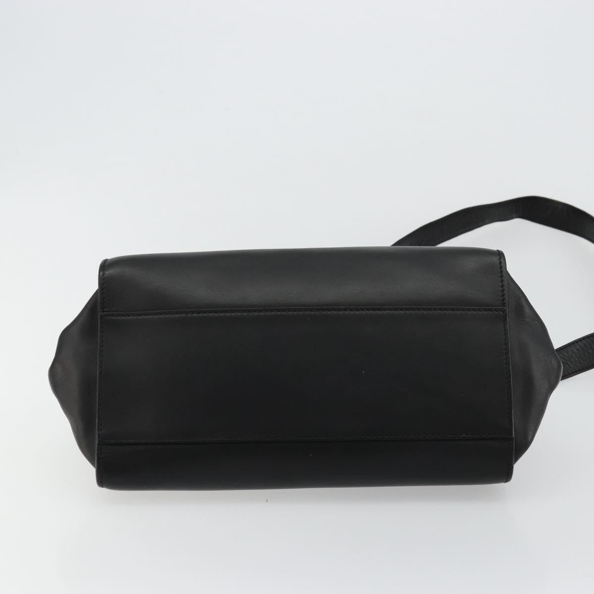 Salvatore Ferragamo Sofia Satchel Leather, Black, Leather, Handbag