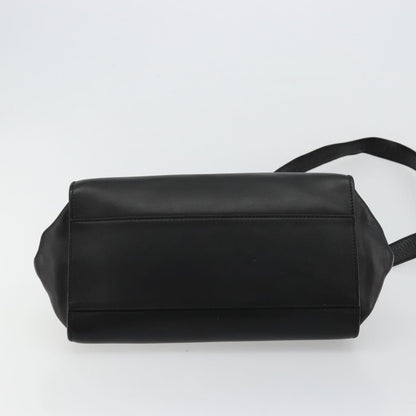 Salvatore Ferragamo Sofia Satchel Leather, Black, Leather, Handbag