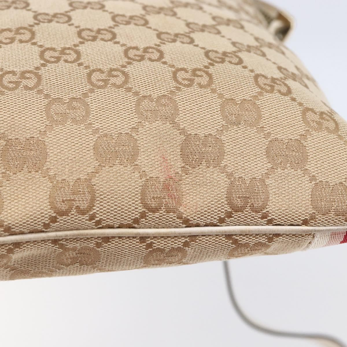 Gucci Jolicoeur Messenger Bag GG Canvas, BEIGE, CANVAS, Shoulder bag