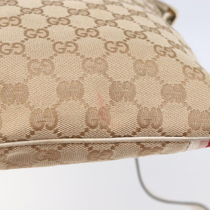 Gucci Jolicoeur Messenger Bag GG Canvas, BEIGE, CANVAS, Shoulder bag