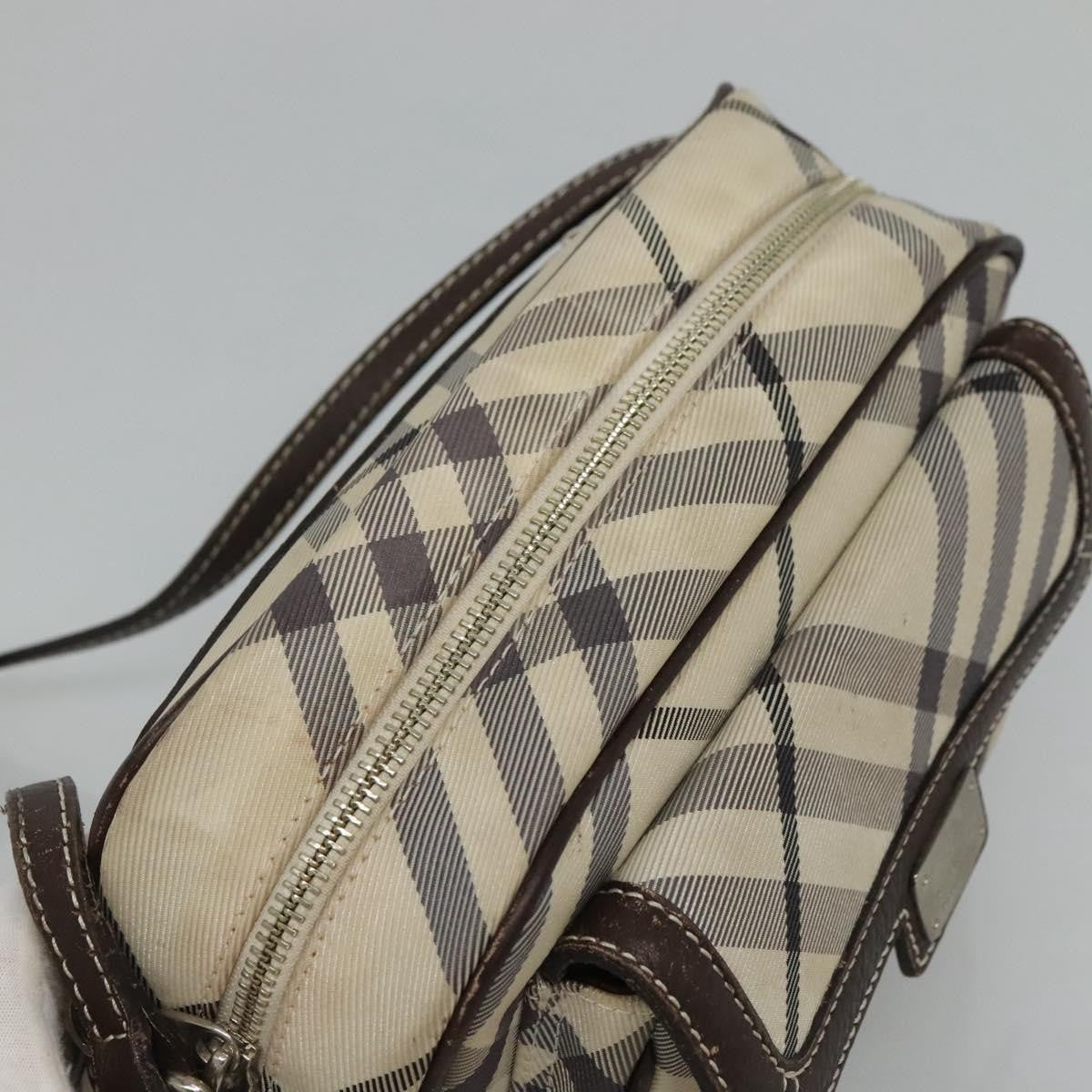 Burberry Nova Check Blue Label Nylon, BEIGE, NYLON, Shoulder bag