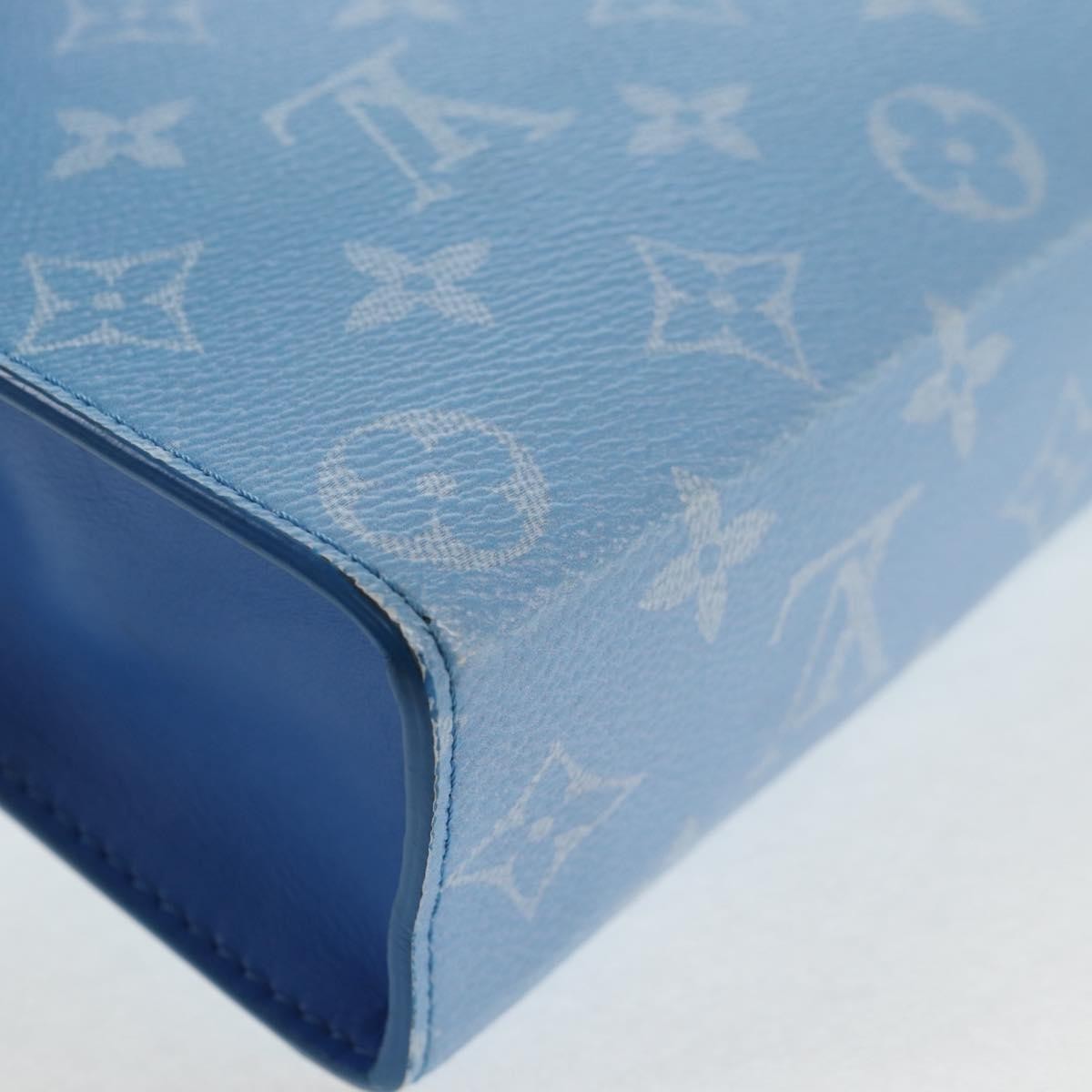 Louis Vuitton Pochette Voyage Limited Edition Monogram Clouds, BLUE, PVC, Clutche & pouche