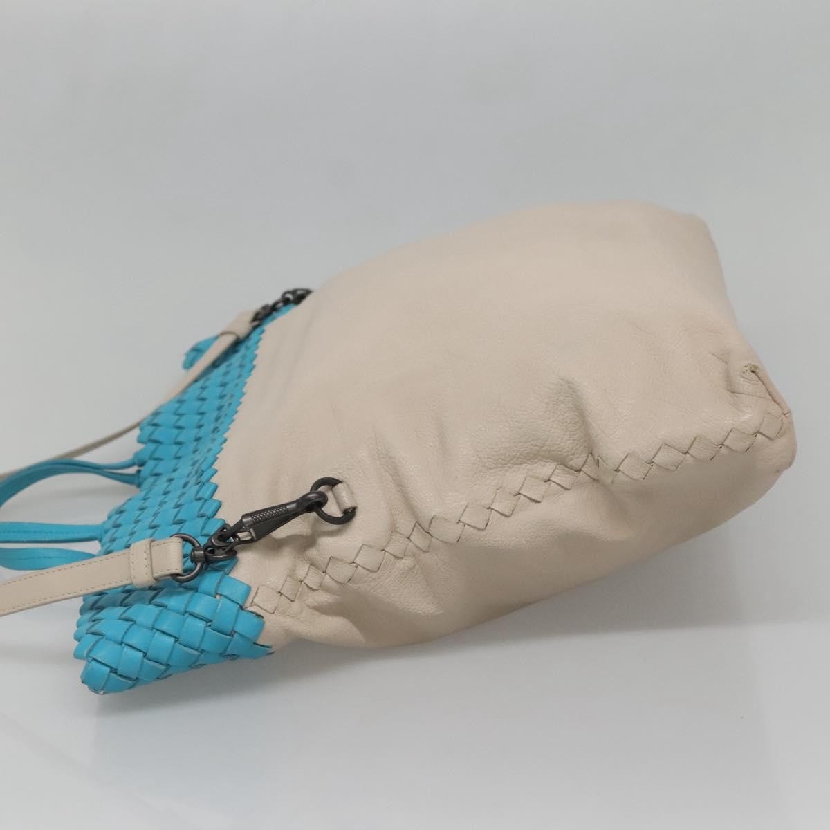 Bottega Veneta Open Tote Canvas with Intrecciomirage Leather, BEIGE, LEATHER, Tote bag