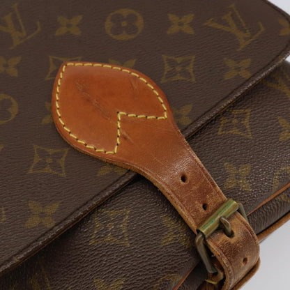 Louis Vuitton Cartouchiere Handbag Monogram Canvas, BROWN, CANVAS, Shoulder bag