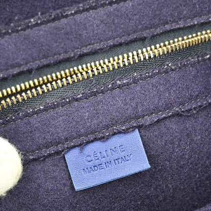 Celine Phantom Cabas Tote Leather, BLUE, LEATHER, Tote bag